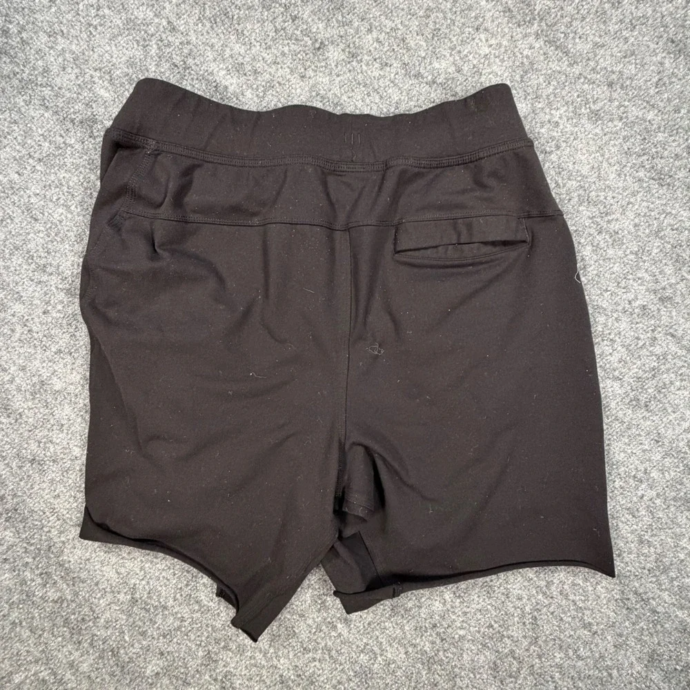 Lululemon Mens City Sweat Shorts Black Size L Raw Hem Athletic Loungewear 0694